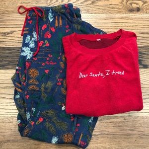 Holiday pj set